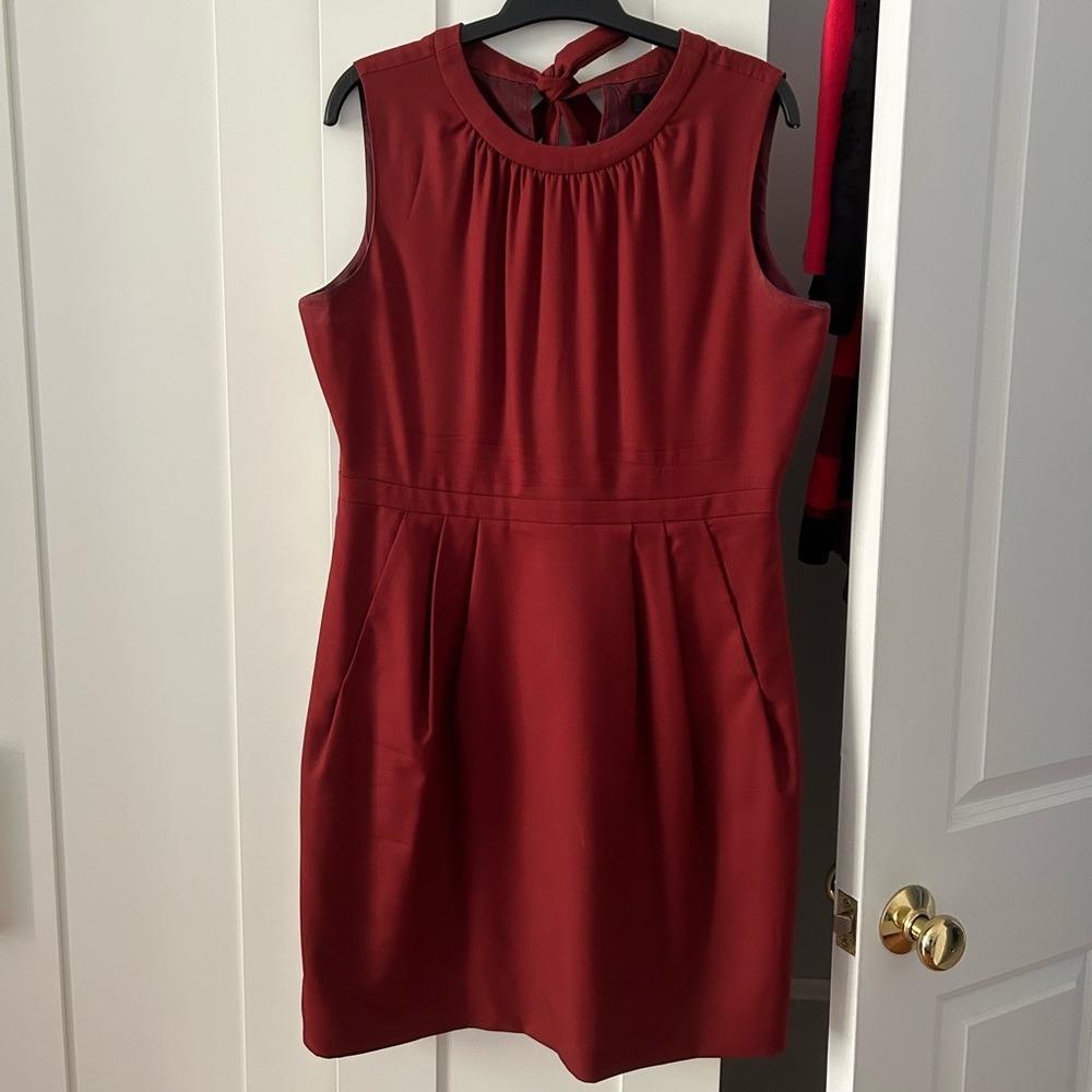 J.Crew Tie-back Suiting Dress